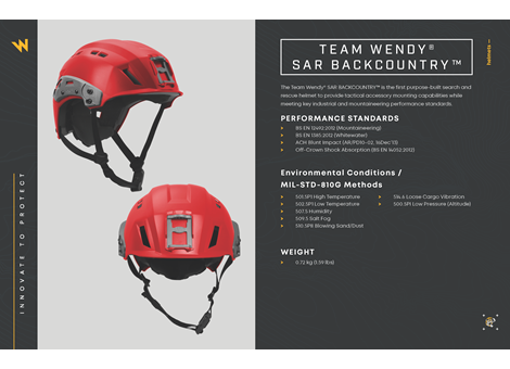 Team Wendy® SAR Backcountry Helmet | Team Wendy